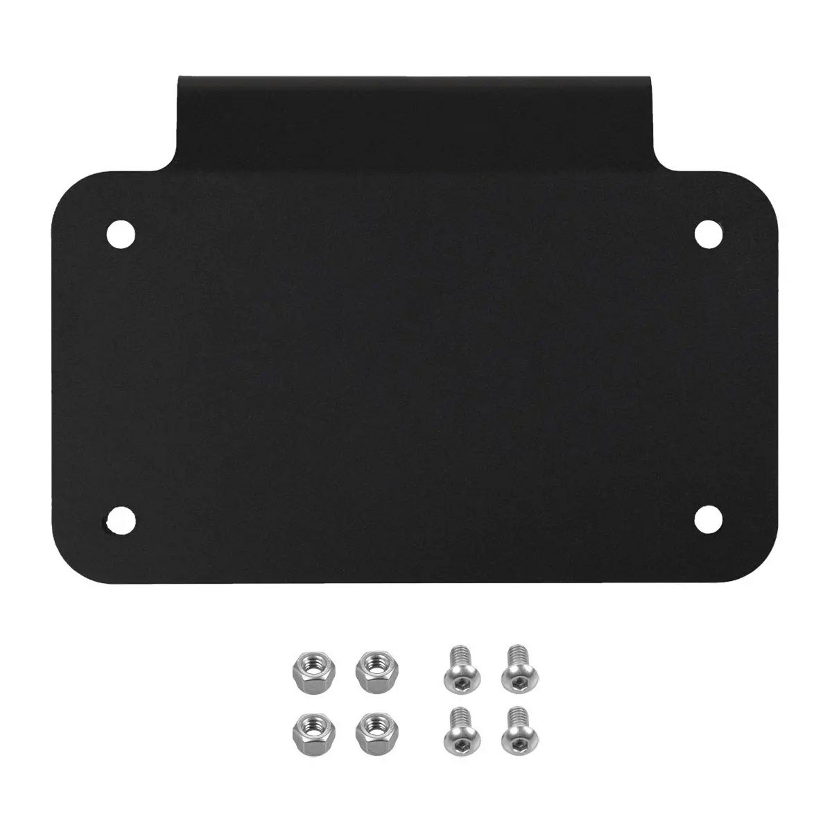 ツーリング サドルバッグ用 ライセンスプレートマウント (ブラック) ホグワークズ4