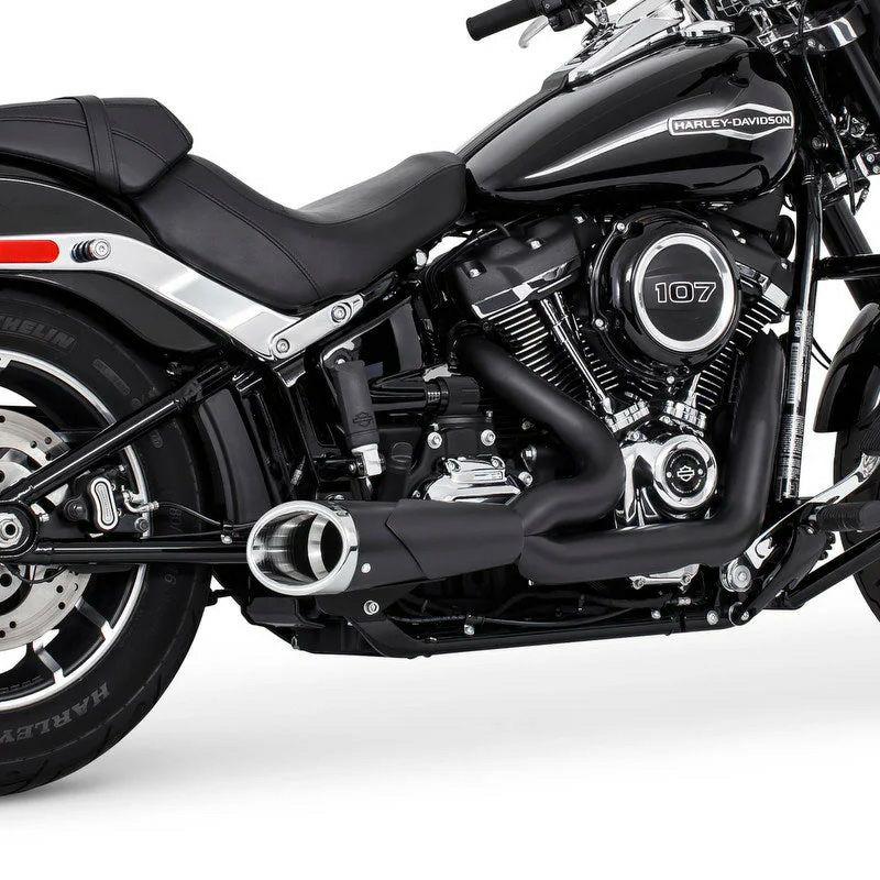 Dirty Bird BMF 2-1フルエキゾーストマフラー M8ソフテイル用 ブラック 