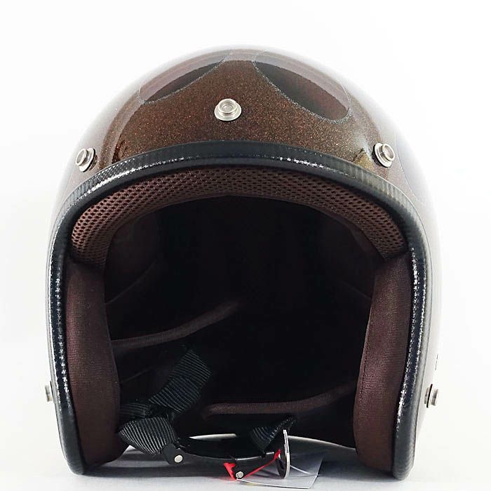 逸品モノシリーズ ラメT2 ジェットヘルメット ディープオレンジ 72JAM 3