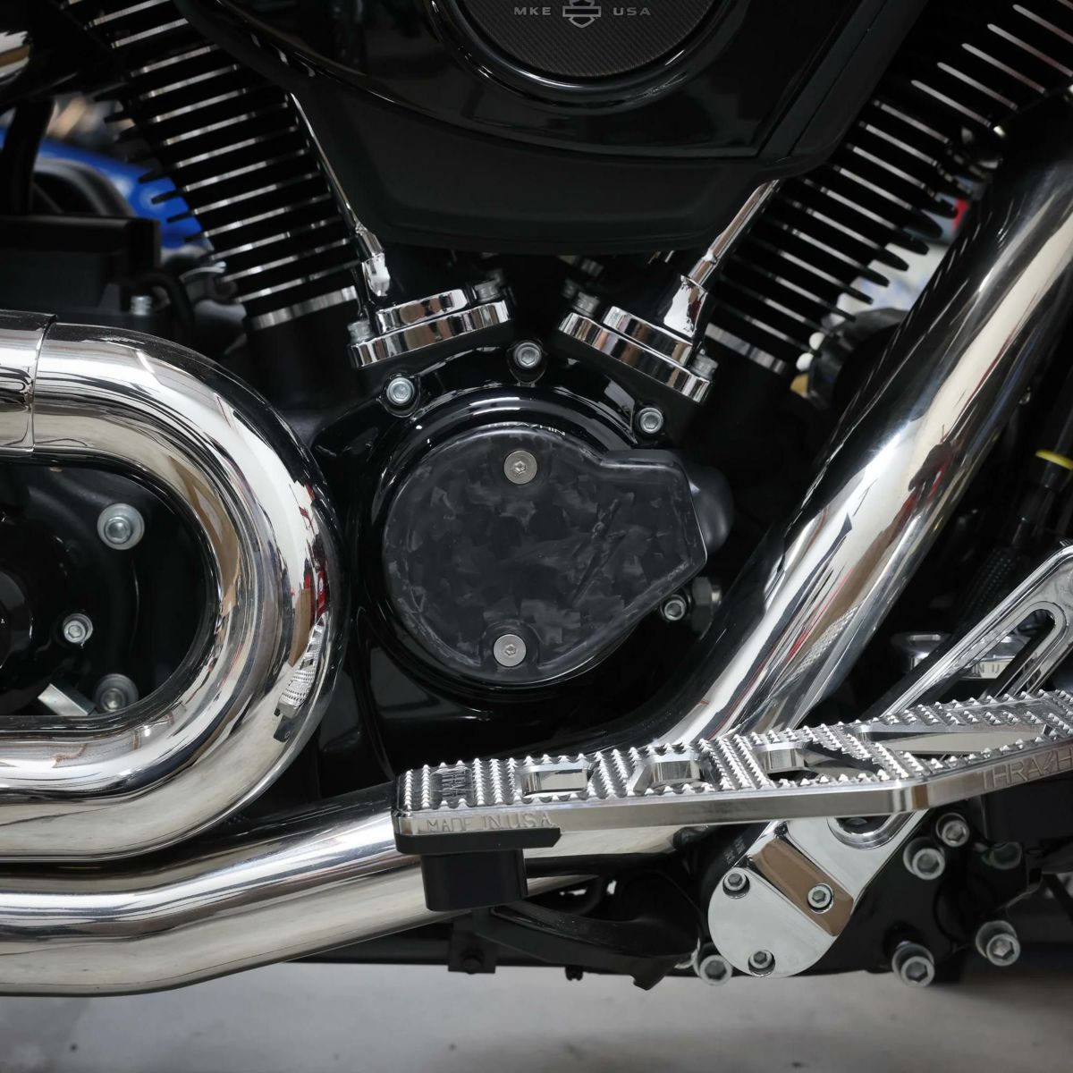 2024以降 ロードグライド、ストリートグライド GEN2 カーボンカムカバー (フォージド/艶消し) スラッシンサプライ1