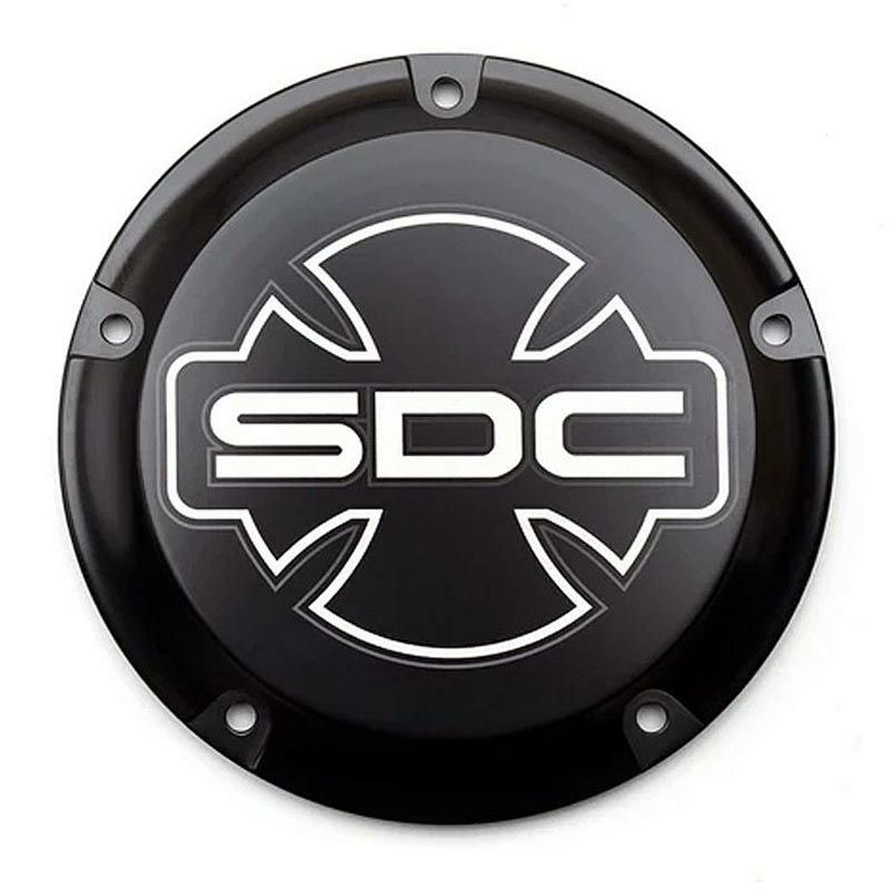 M8 ソフテイル アイアン・ダービーカバー (グロスブラック) サンディエゴカスタムズ