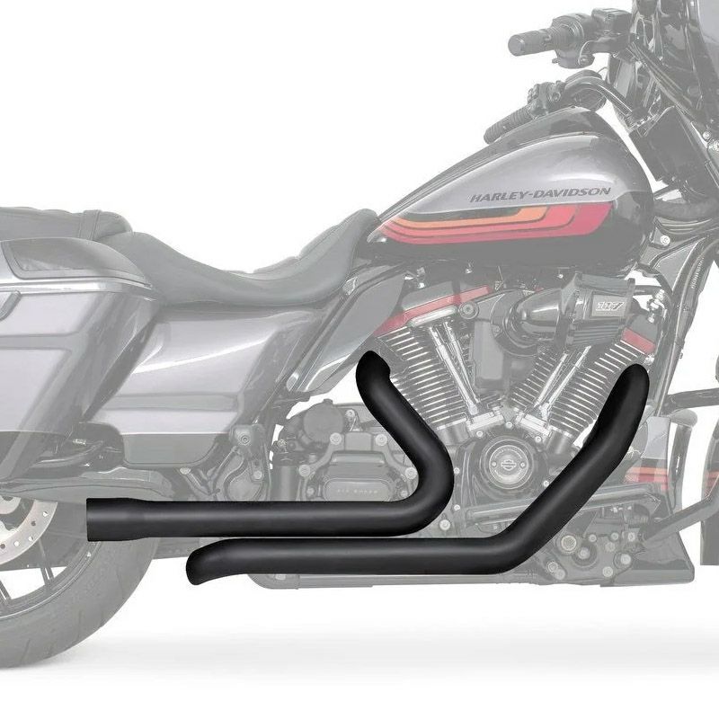 M8 ツーリング トゥルーデュアルエキゾーストパイプ (ブラック) フリーダムパフォーマンス3