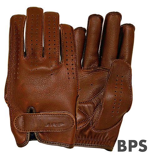 BPS シリーズ パンチングメッシュ バイクグローブ ショートタイプ ブラウン JRP
