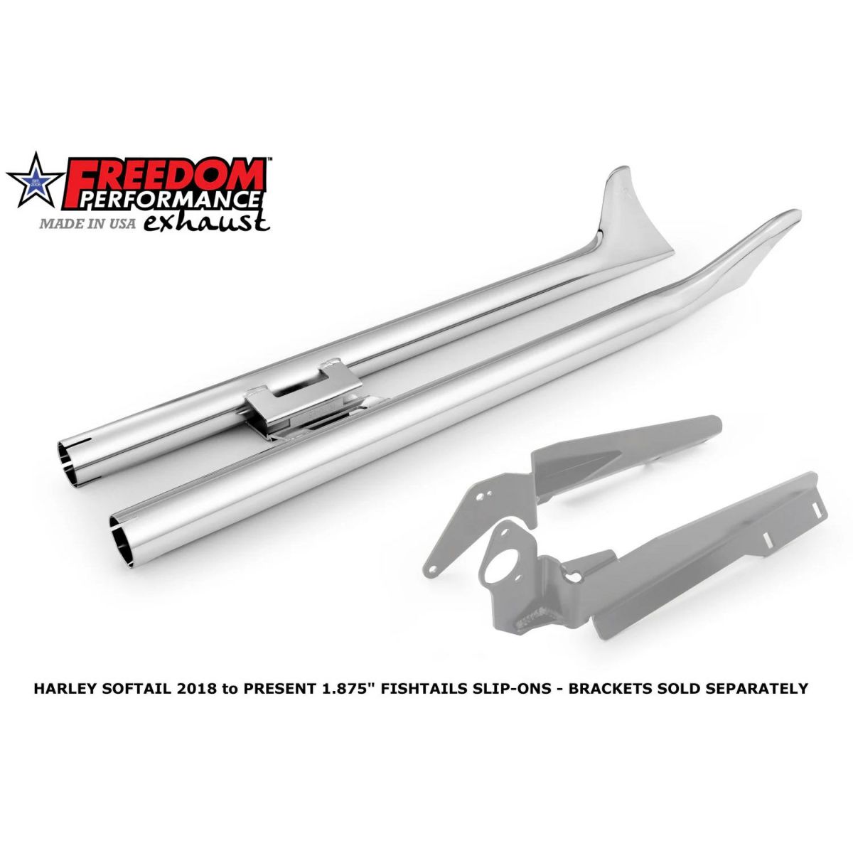 1997以降 ソフテイル フィッシュテールスリップオンマフラー 33インチ (ブラック) フリーダムパフォーマンス4