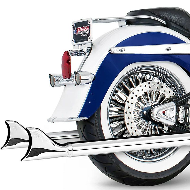 サムソン TRUE DUALS フィッシュテールマフラー(左右両出し) 39インチ 