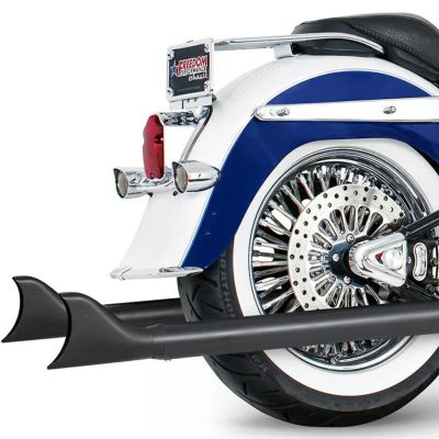 1997～2017 ソフテイル 2.5インチ シャークテールスリップオンマフラー