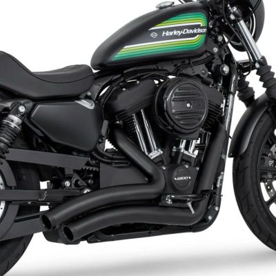 スポーツスター シャープカーブラディウス フルエキゾーストマフラー ストレート (ブラック) フリーダムパフォーマンス