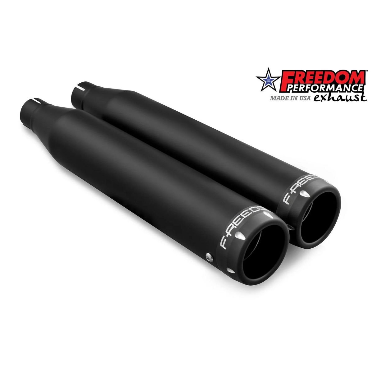 1991～2017 ダイナ 3.25インチ スリップオンマフラー ストレート (ブラック/コントラスト) フリーダムパフォーマンス1