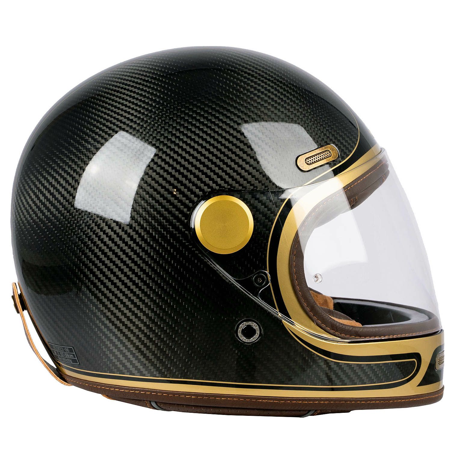 フルフェイス ヘルメット ロードスター3 フルカーボン ゴールド/ブラック By City 3