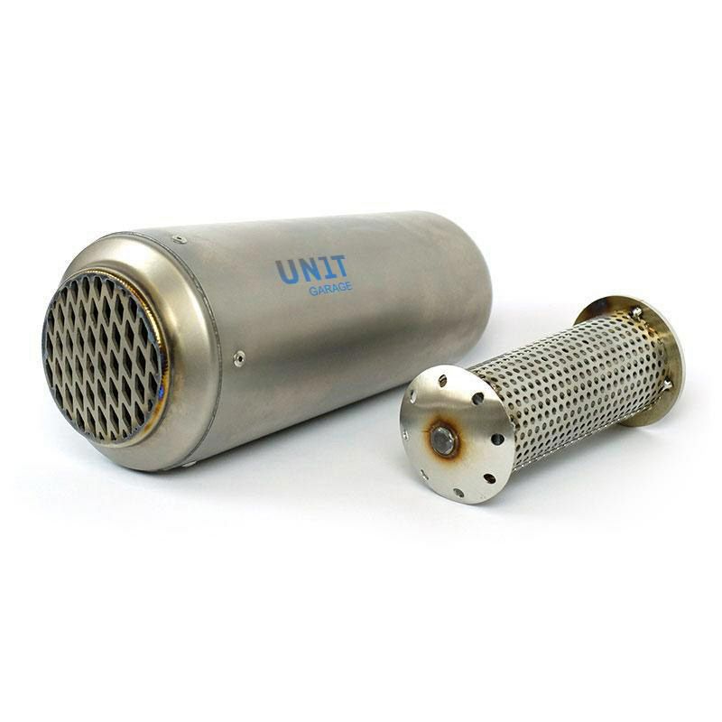 パンアメリカ Double Low スリップオンマフラー グリルエンドキャップ仕様 Eマーク付・バッフル着脱不可 UNIT GARAGE3