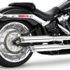  M8 ストリートボブ、ローライダー/S/ST、ブレイクアウト、ファットボーイ 3.25インチ スリップオンマフラー レーシング (クローム) フリーダムパフォーマンス