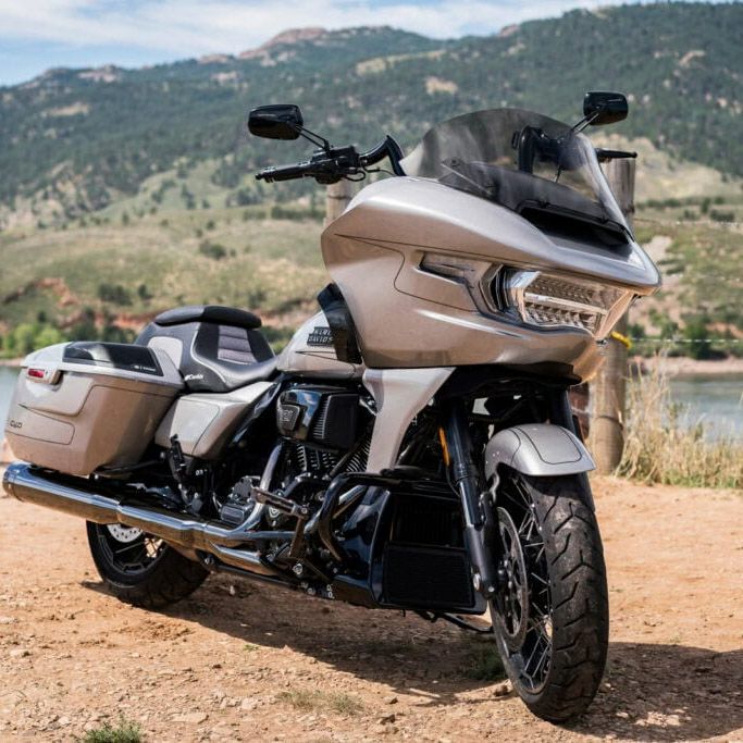 2024以降 ロードグライド スモール ウィンドシールド (ウィスキー) クリアビューシールド1