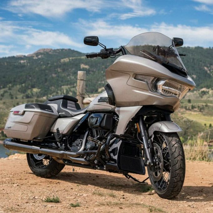 2024以降 ロードグライド ミディアム ウィンドシールド (ウィスキー) クリアビューシールド2