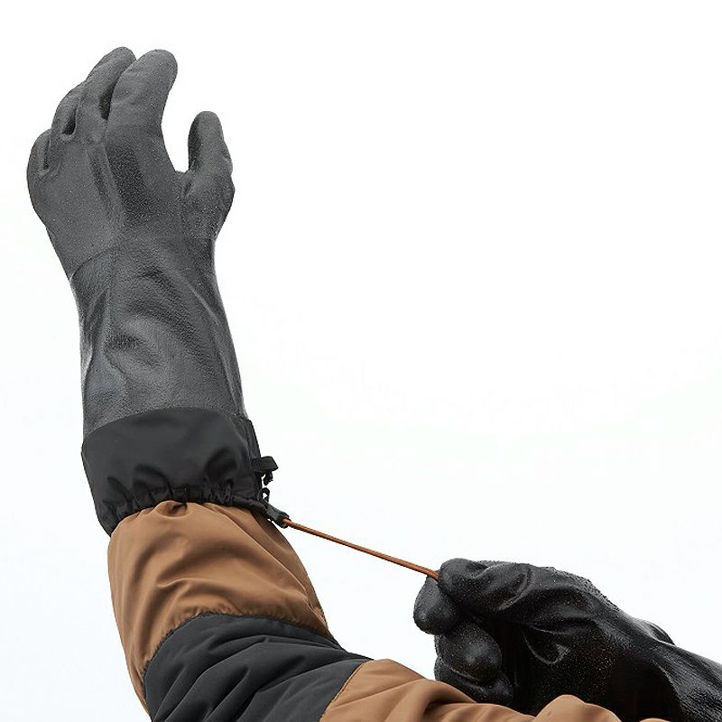 TEMRES テムレス 02 ウインター 防水 バイクグローブ カフ、ドローコード付き ブラック ショーワグローブ 3