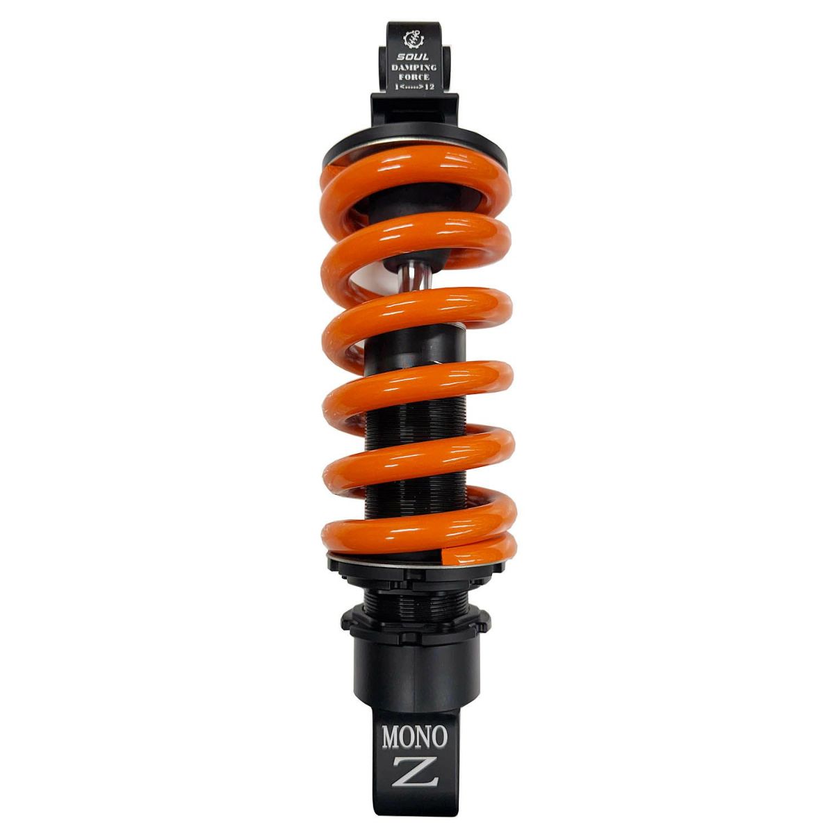 SOUL 減衰調整機構付き ローダウン リアサスペンション ブラック 12インチ M8ソフテイル 4