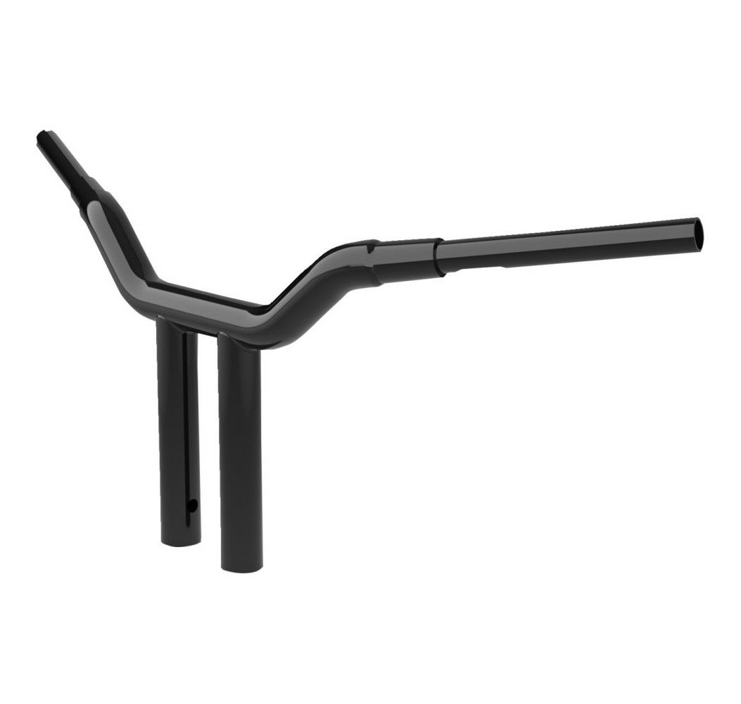 LA Choppers Kage Fighters ワンピースライザーバー ストレート ブラック 12インチ