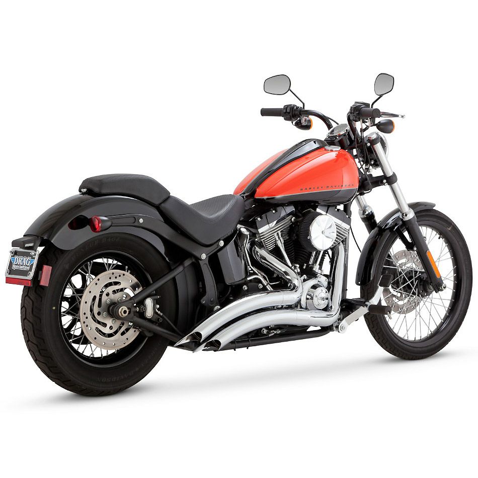 1986～2017 ソフテイル ビッグラディウス フルエキゾーストマフラー (クローム) バンスアンドハインズ1