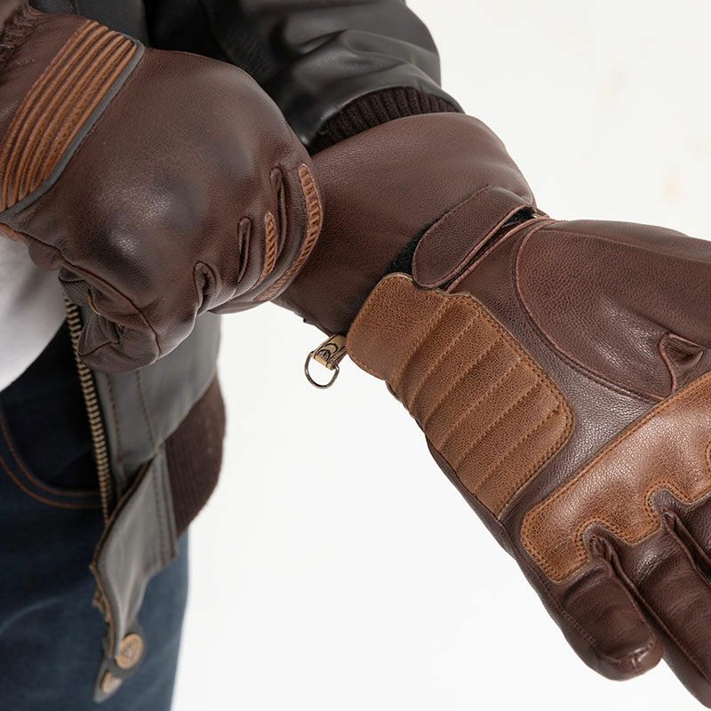 LYON MAN ウインター レザーグローブ ブラウン By City 2