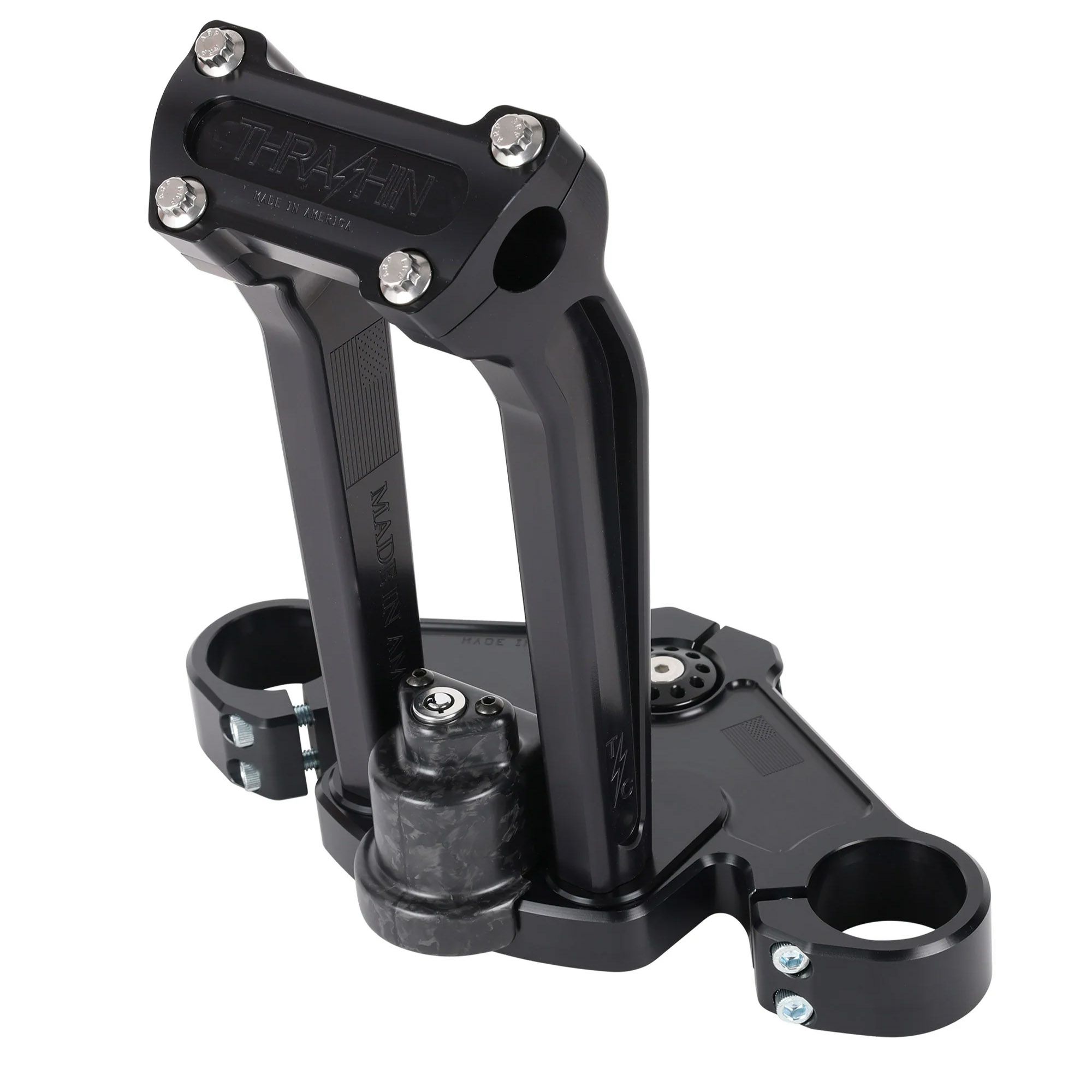 2024以降 ロードグライド トップトリプルツリー (ブラック) スラッシンサプライ10