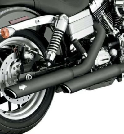 バンス＆ハインズ （VANCE&HINES） ツインスラッシュ 3インチ スリップオン マフラー ブラック