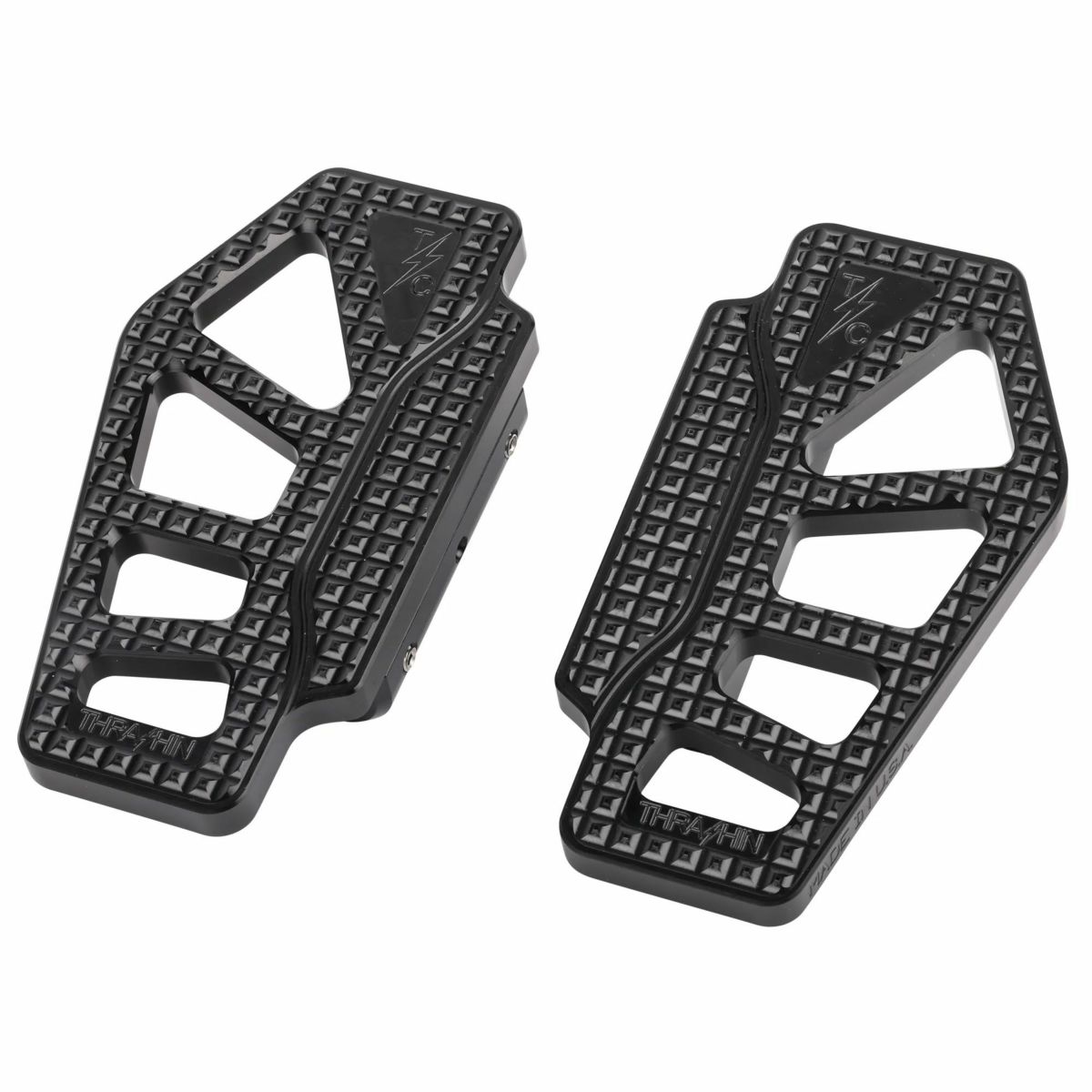  ツーリング、トライク APEX・パッセンジャーフロアボード (ブラック) スラッシンサプライ