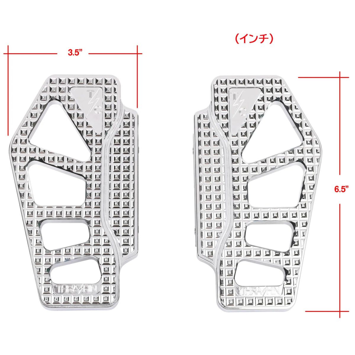 ツーリング、トライク APEX・パッセンジャーフロアボード (クローム) スラッシンサプライ4