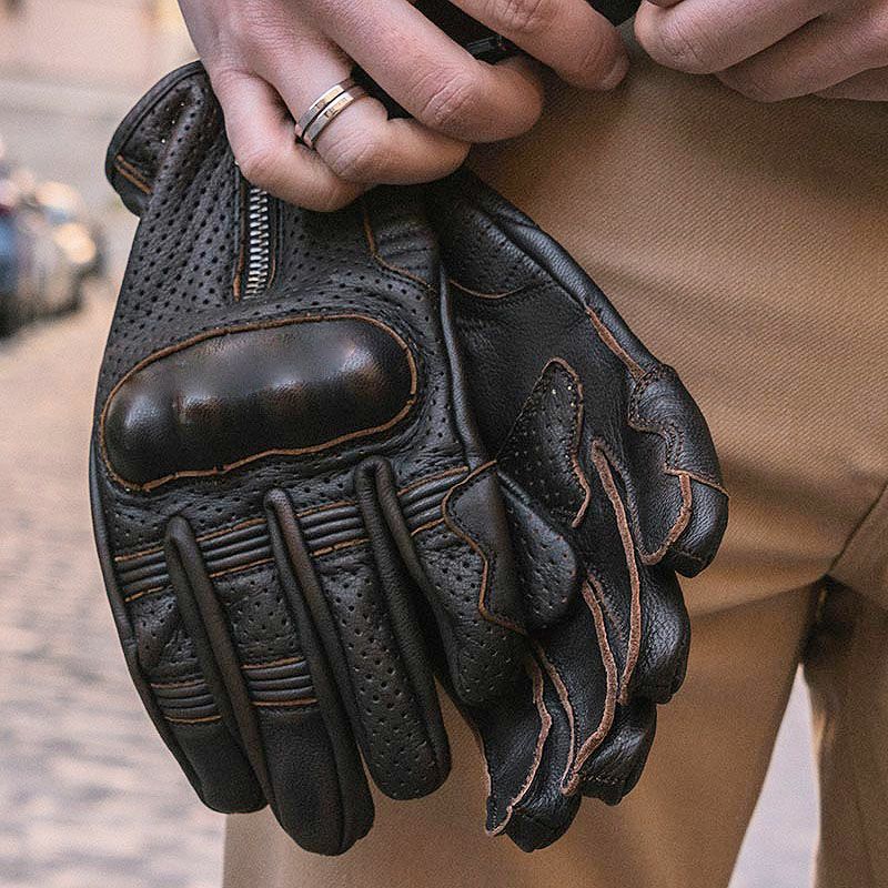 Amsterdam MAN レザーグローブ ダークブラウン By City