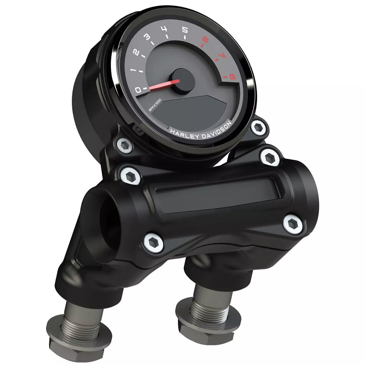 ローライダーS アトラス ハンドルバー用 メーターマウント付ライザー (マットブラック) サンダーバイク3