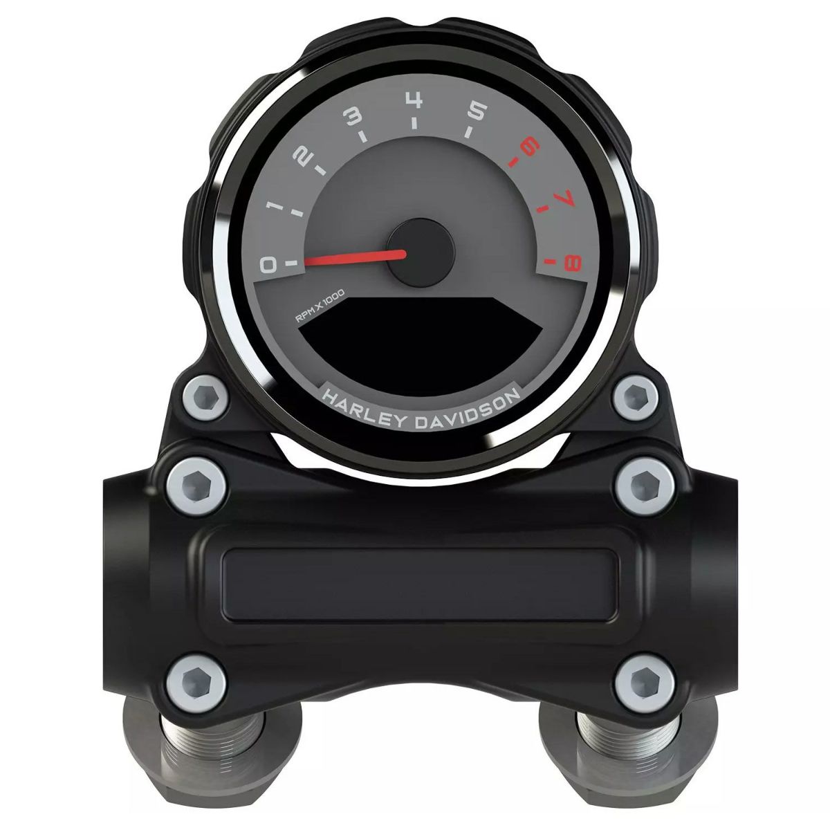 ローライダーS アトラス ハンドルバー用 メーターマウント付ライザー (マットブラック) サンダーバイク4