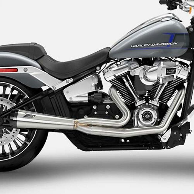 M8ソフテイル ブレイクアウト、ファットボーイ 2-1 フルエキゾーストマフラー (ステンレス) ザード