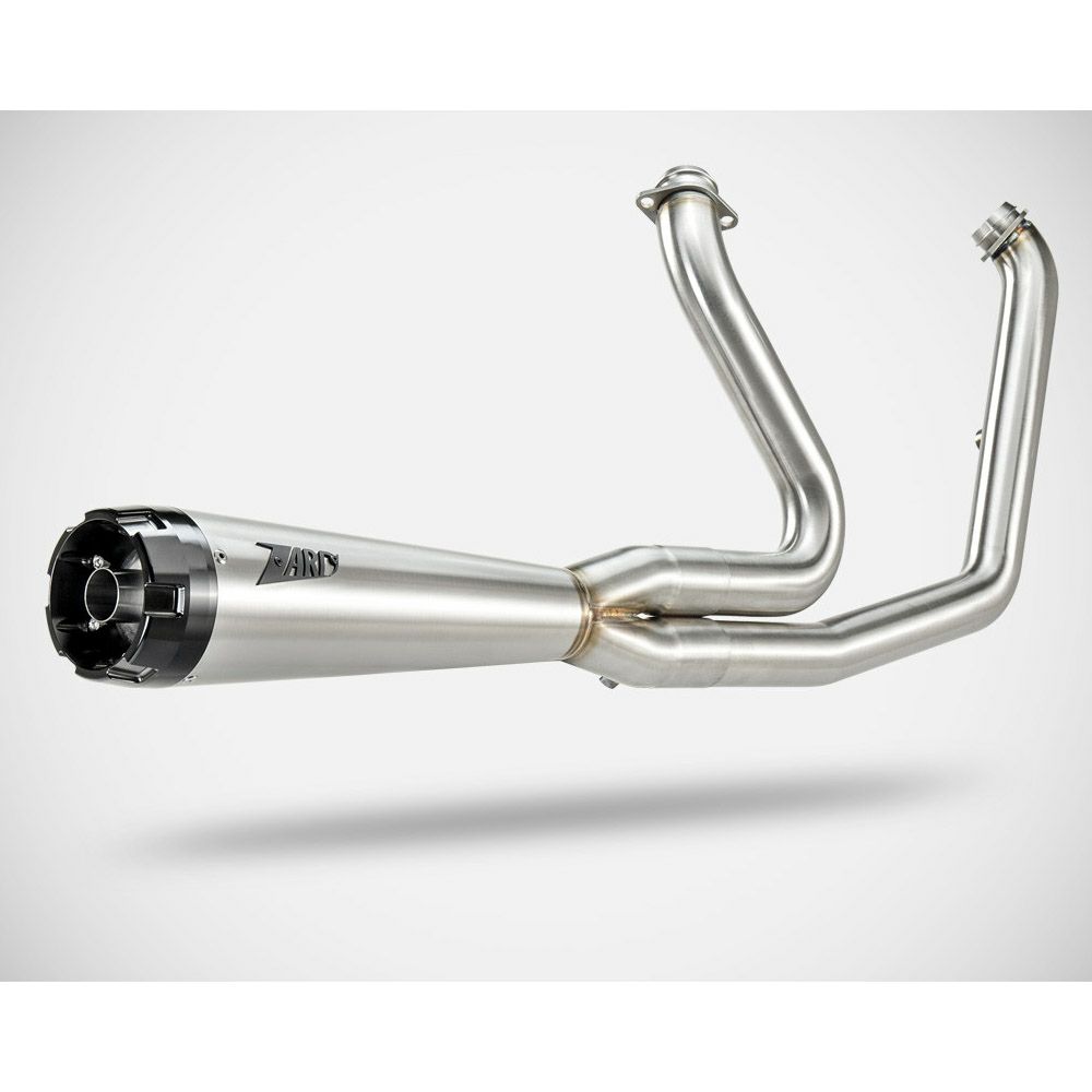 M8ソフテイル ブレイクアウト、ファットボーイ 2-1 フルエキゾーストマフラー (ステンレス) ザード3