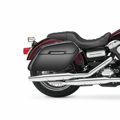 FXDC用ハードサドルバッグ Baldur エクストララージ グロスブラック Viking Bags