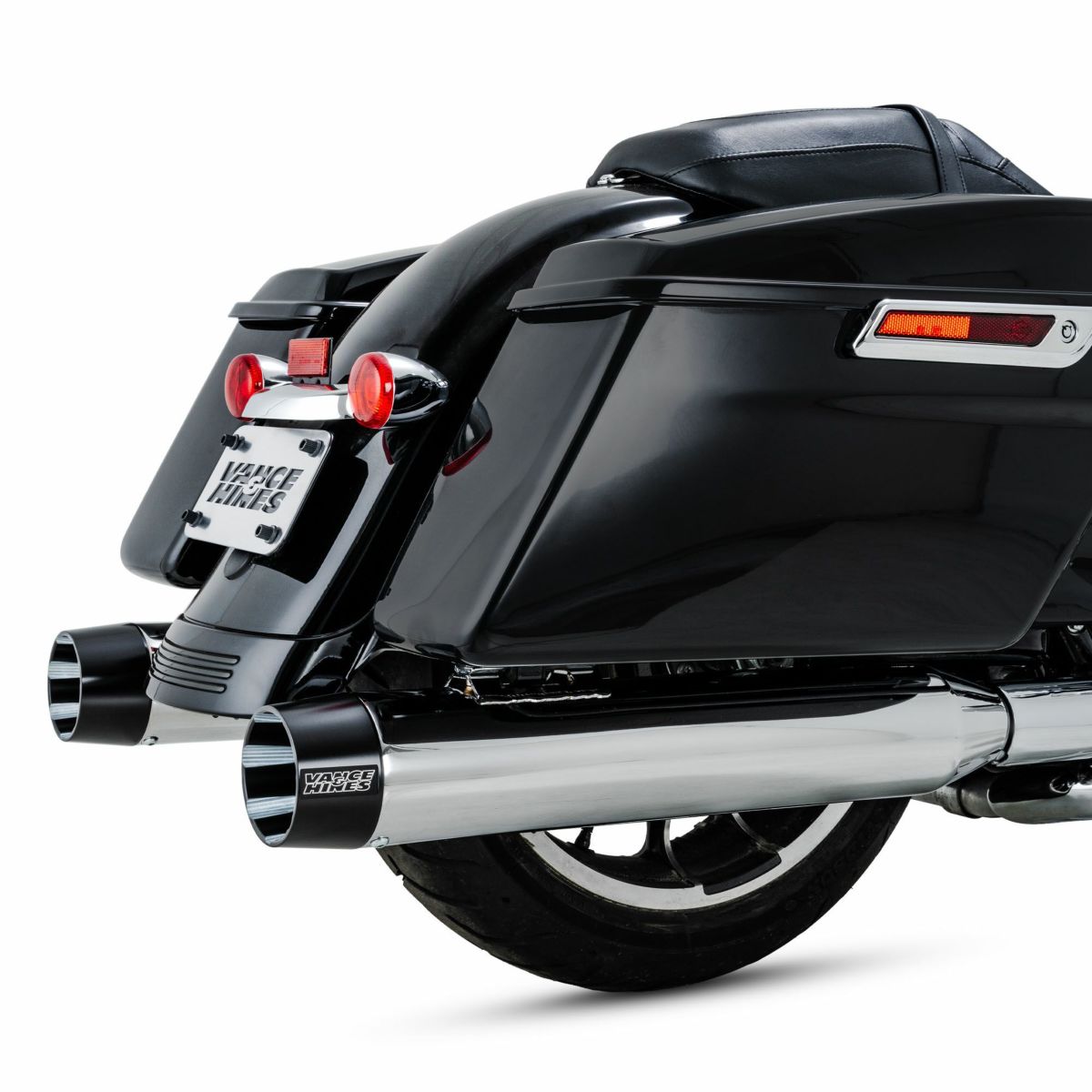 M8 ツーリング ブラックバード450 スリップオンマフラー (クローム) バンスアンドハインズ