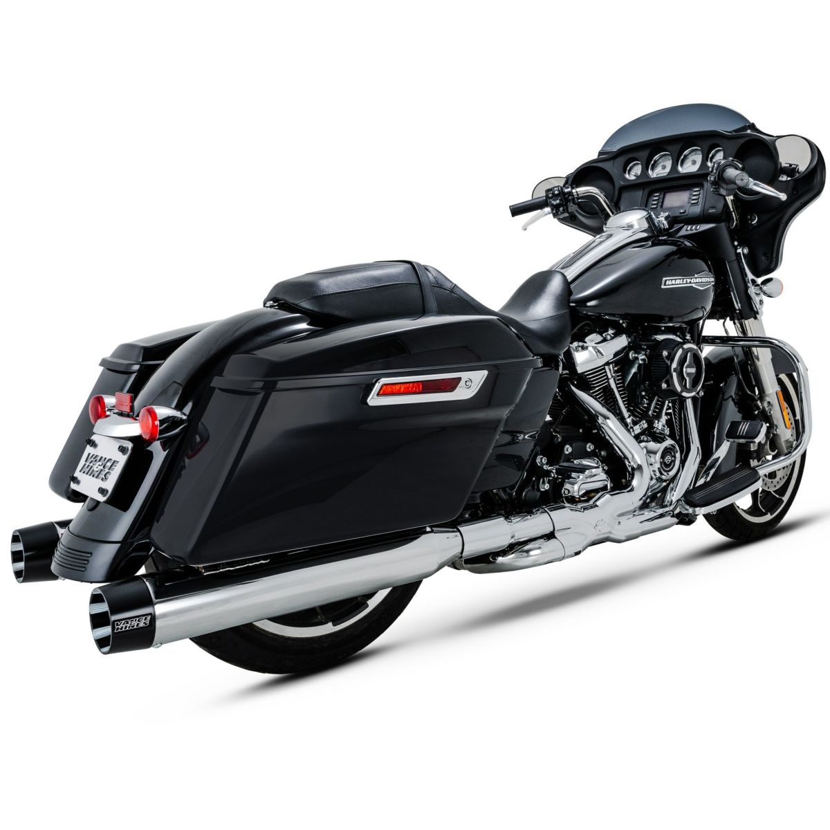 M8 ツーリング ブラックバード450 スリップオンマフラー (クローム) バンスアンドハインズ2