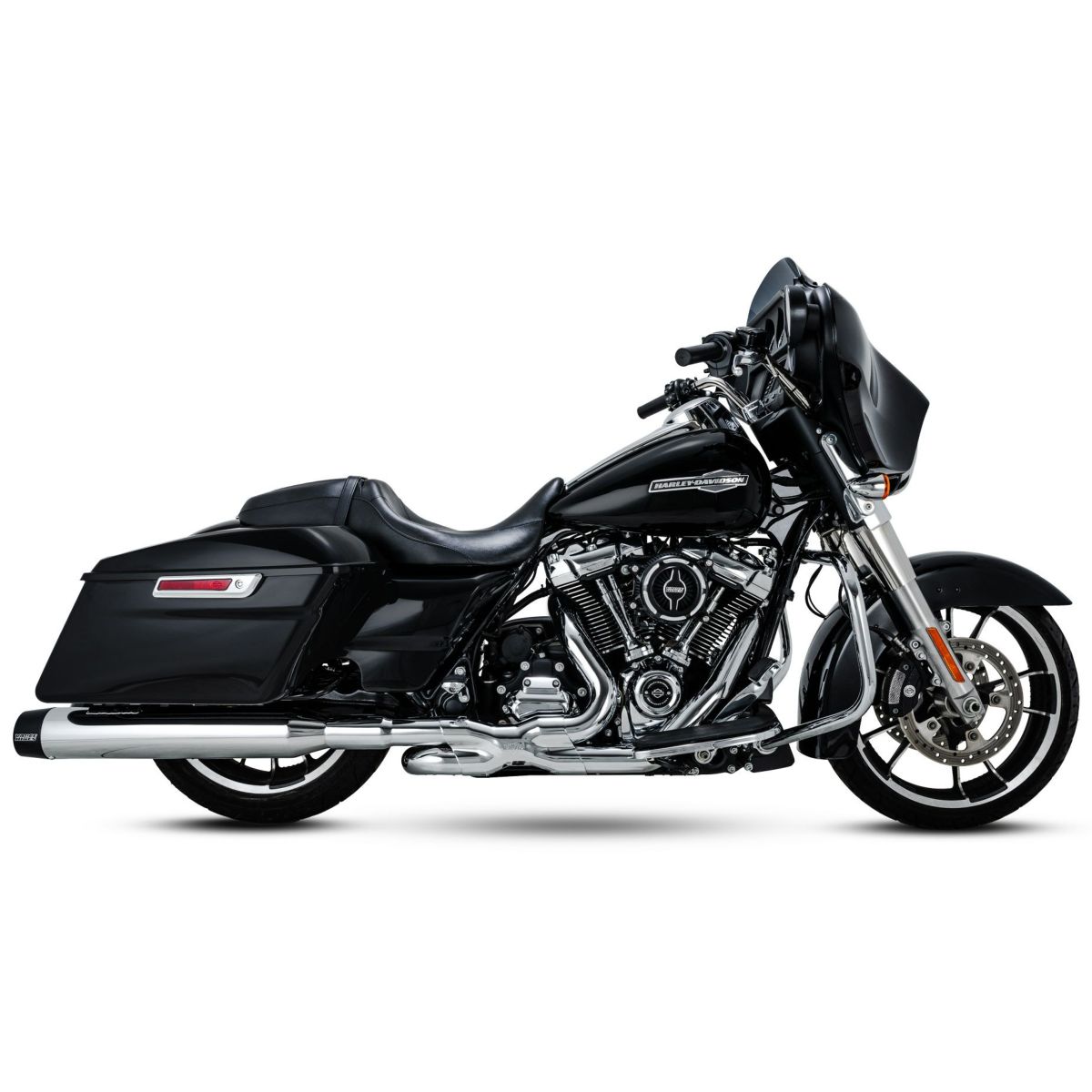 M8 ツーリング ブラックバード450 スリップオンマフラー (クローム) バンスアンドハインズ3