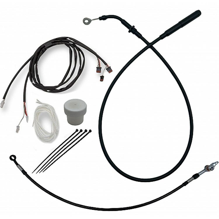 2021～2023 ストリートグライド、エレクトラグライド 11～12インチハンドル用 イージーインストールキット (ブラック) ファットバガー1