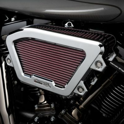 Screamin Eagle エクストリームウェッジ・ハイフローエアクリーナー (クローム)  【CVOロードグライド/ストリートグライド】