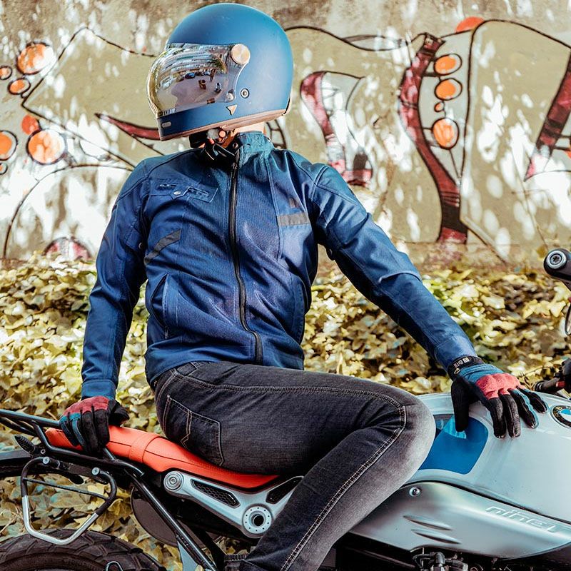 SUMMER ROUTE MAN バイクジャケット ブルー By City 4