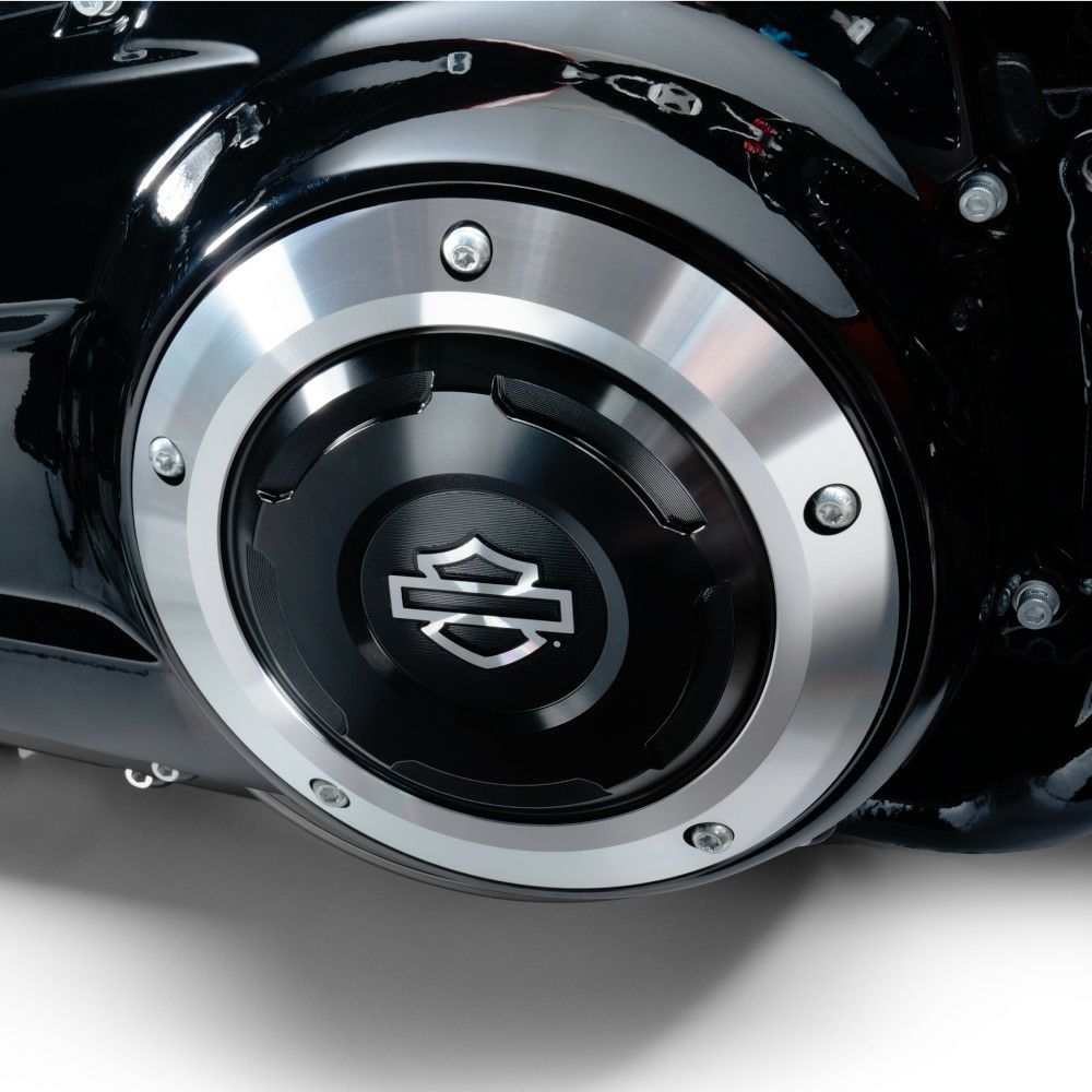 スイッチバック ダービーカバー (ブラックアノダイズ) 【ツーリング、トライク】