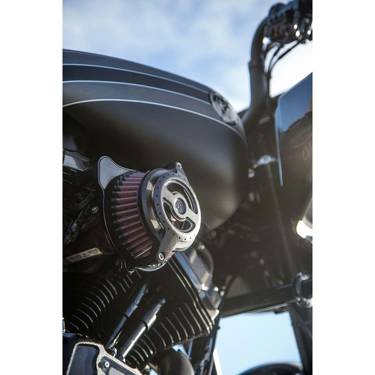 1991～2021 スポーツスター ブラント ラジアル ハイフローエアクリーナー (ブラックOPS) ローランドサンズデザイン3