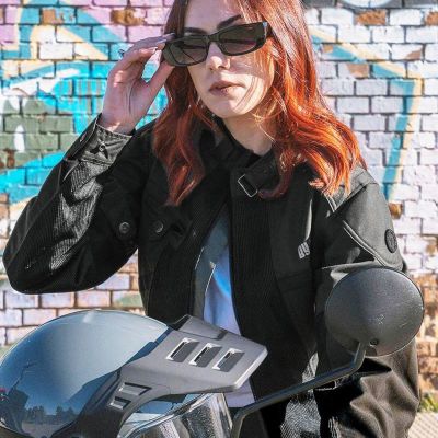 SUMMER ROUTE LADY レディース バイクジャケット ブラック By City