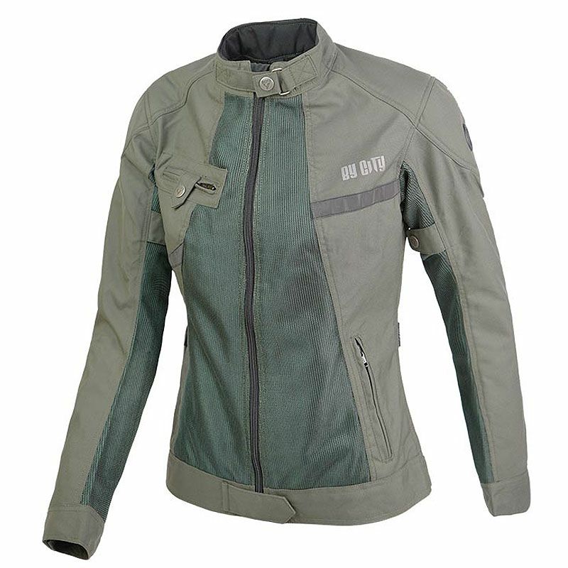 SUMMER ROUTE LADY レディース バイクジャケット グリーン By City