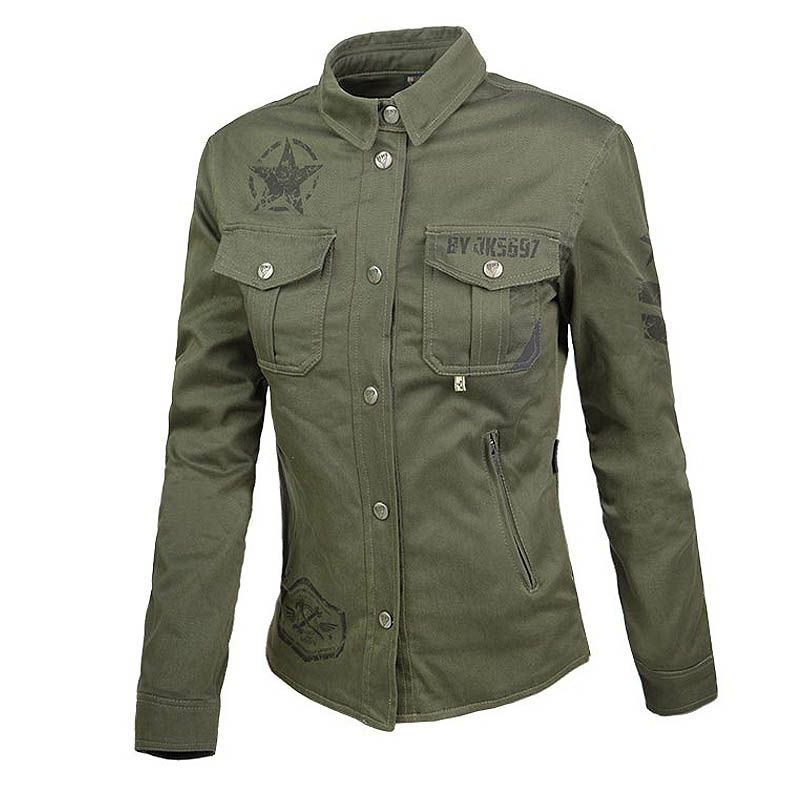 SUV LADY レディース バイクジャケット グリーン By City