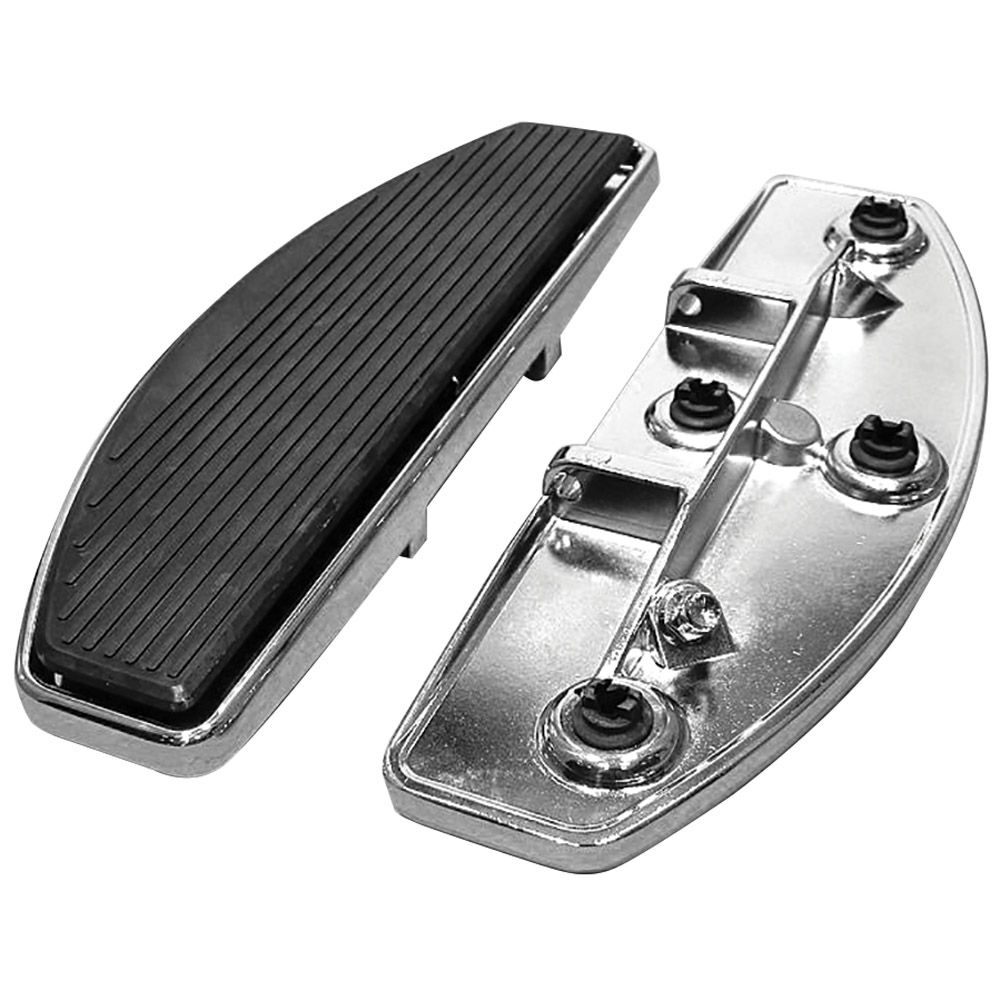 M8ソフテイル ファットボーイ、ヘリテイジクラシック、スリム、デラックス ライダーフットボード (クローム) Vファクター