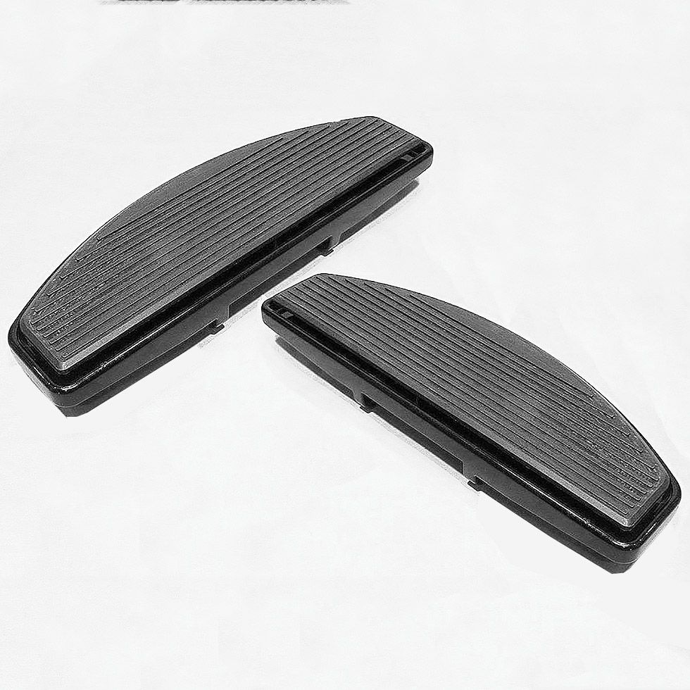 M8ソフテイル ファットボーイ、ヘリテイジクラシック、スリム、デラックス ライダーフットボード (ブラック) Vファクター