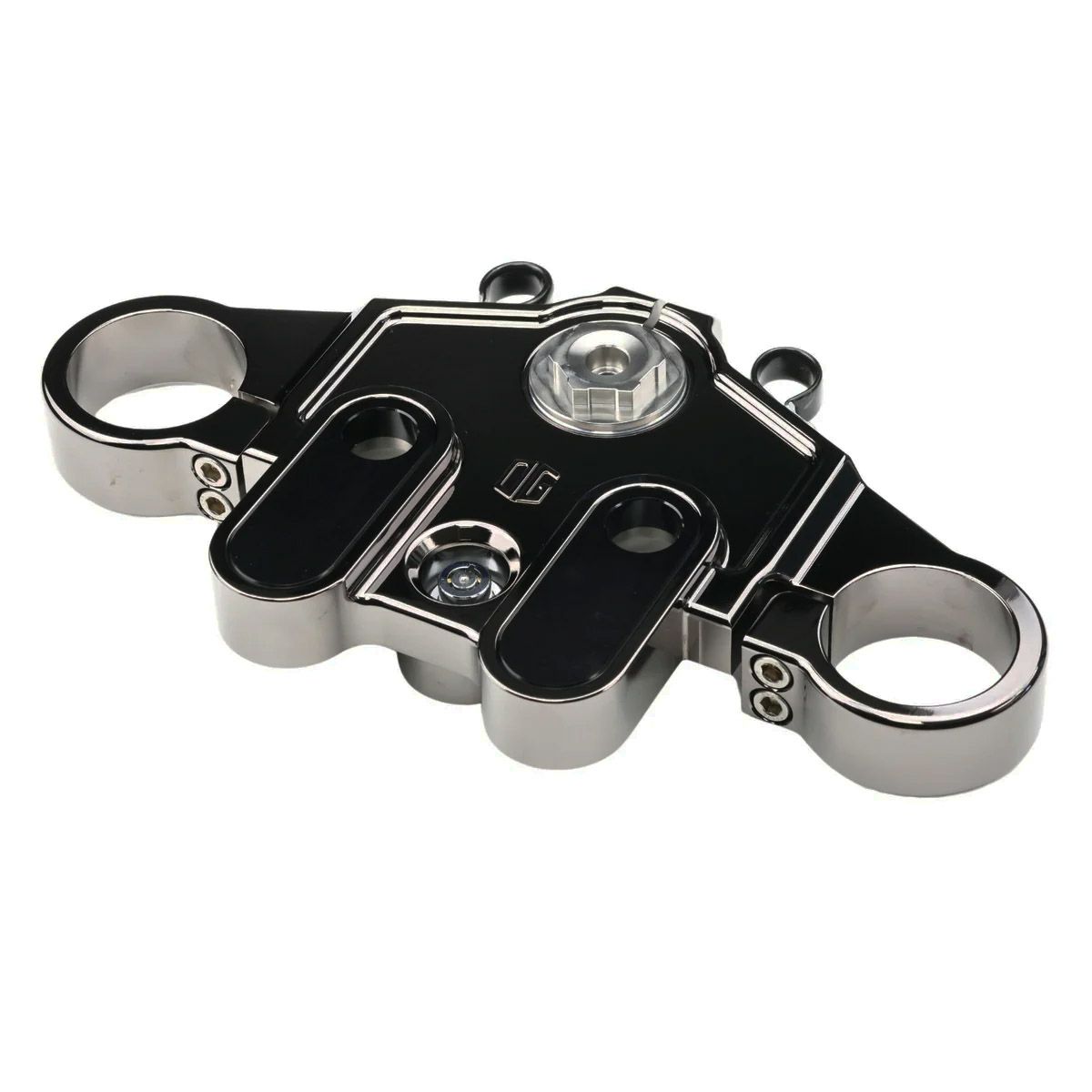 2023以降 CVOロードグライド/ST トップトリプルツリー (ブラッククローム) オリジナルガレージモト