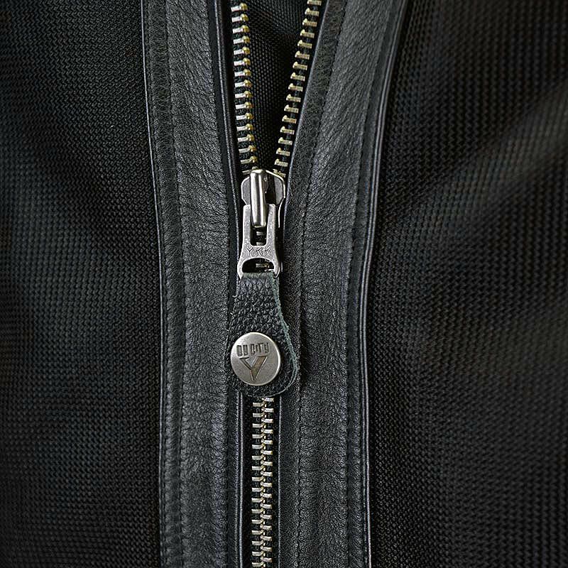 SAHARA MAN レザーメッシュ バイクジャケット ブラック By City 4