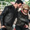 SAHARA MAN レザーメッシュ バイクジャケット ブラック By City 8