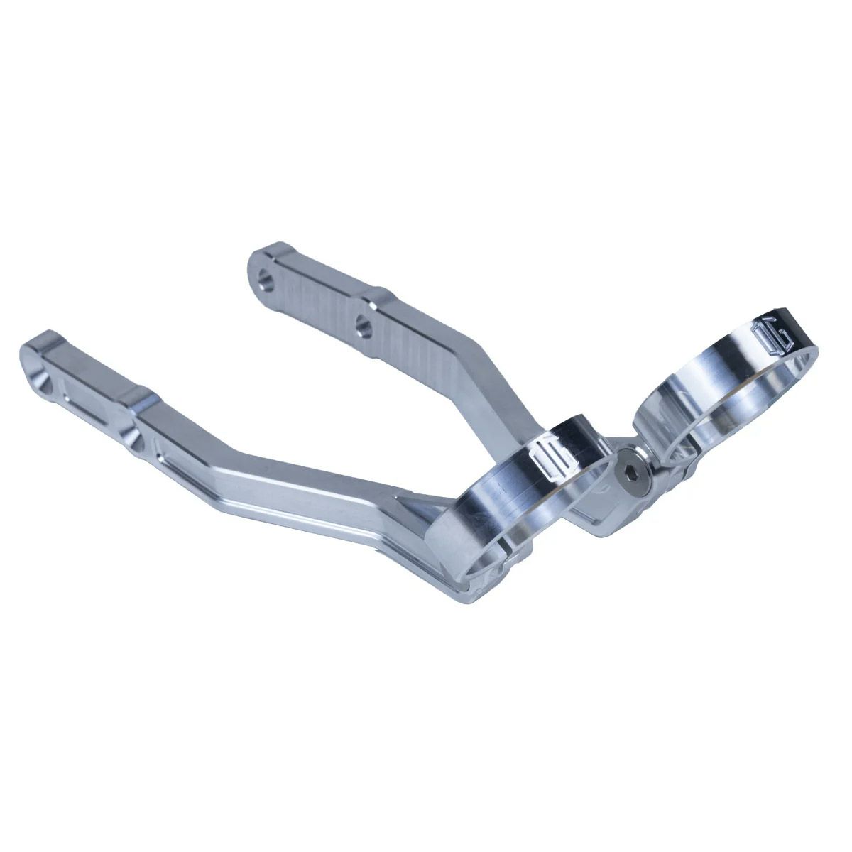 2009以降 ツーリング レジェンドサスペンション用 リアリザーバータンクマウント (アルミシルバー) オリジナルガレージモト