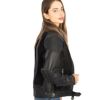 SAHARA LADY レディース レザーメッシュ バイクジャケット ブラック By City 3